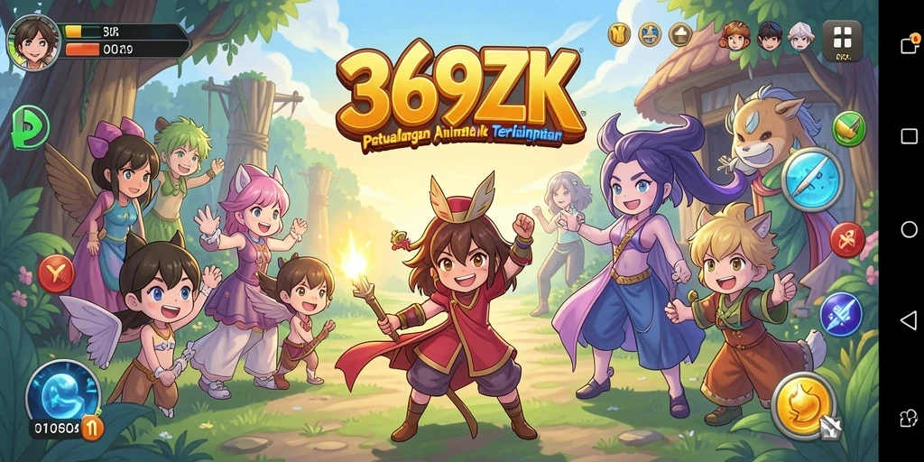 Tampilan gameplay <strong>369ZK</strong> yang memukau dengan karakter Anime beraksi.