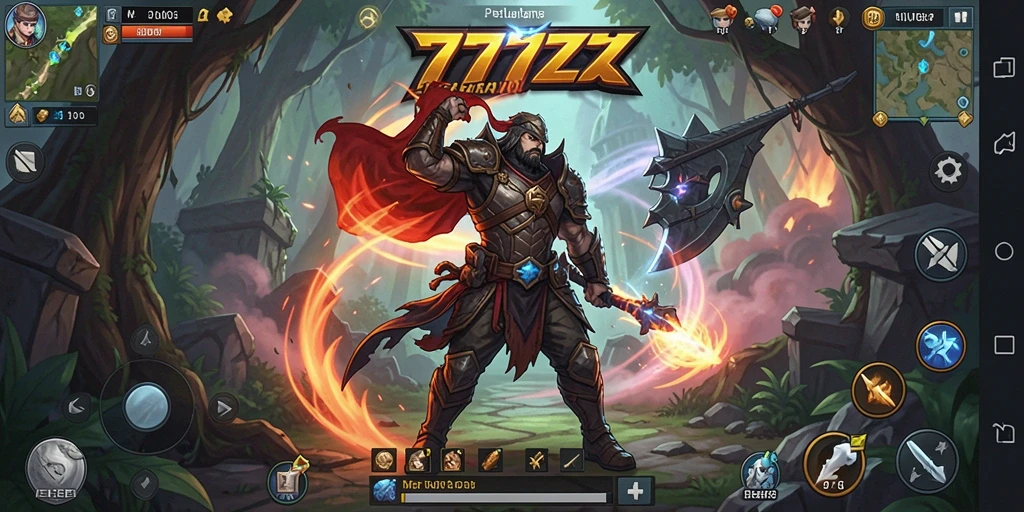 Tampilan gameplay seru di dunia RPG 777ZX.