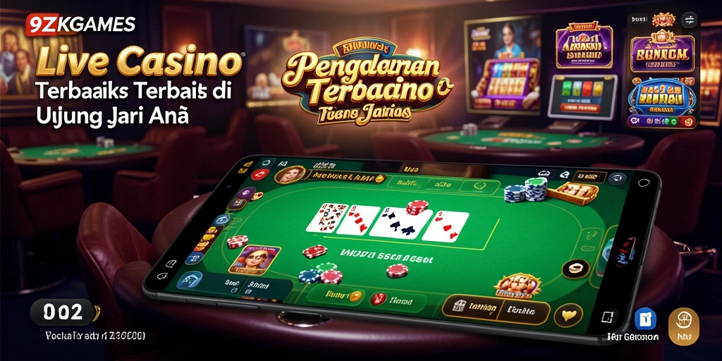 Tampilan menarik dari gameplay Live Casino 9ZKGAMES yang penuh aksi.