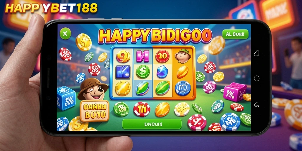 Screenshot gameplay Binggo di HAPPYBET188 yang mengasyikkan.