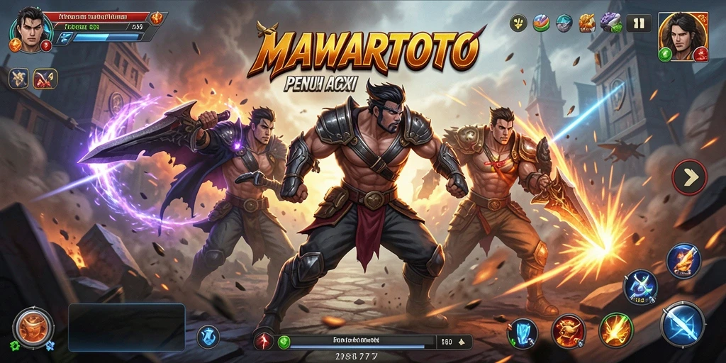 Tangkapan layar gameplay MAWARTOTO yang menampilkan pertarungan mengesankan.