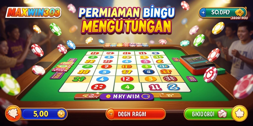 Screenshot gameplay MAXWIN303 yang menampilkan suasana permainan Bingo yang seru.