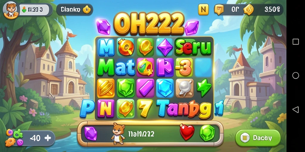 Tampilan gameplay OH222 yang seru dan penuh warna.