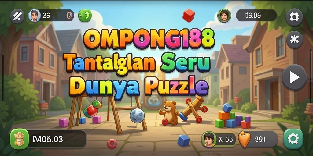Screenshot dari gameplay OMPONG188 yang penuh warna dan menantang.