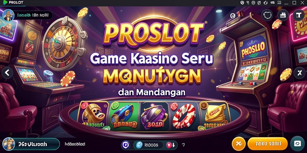 Tampilan gameplay menarik dari PROSLOT dengan berbagai pilihan slot.