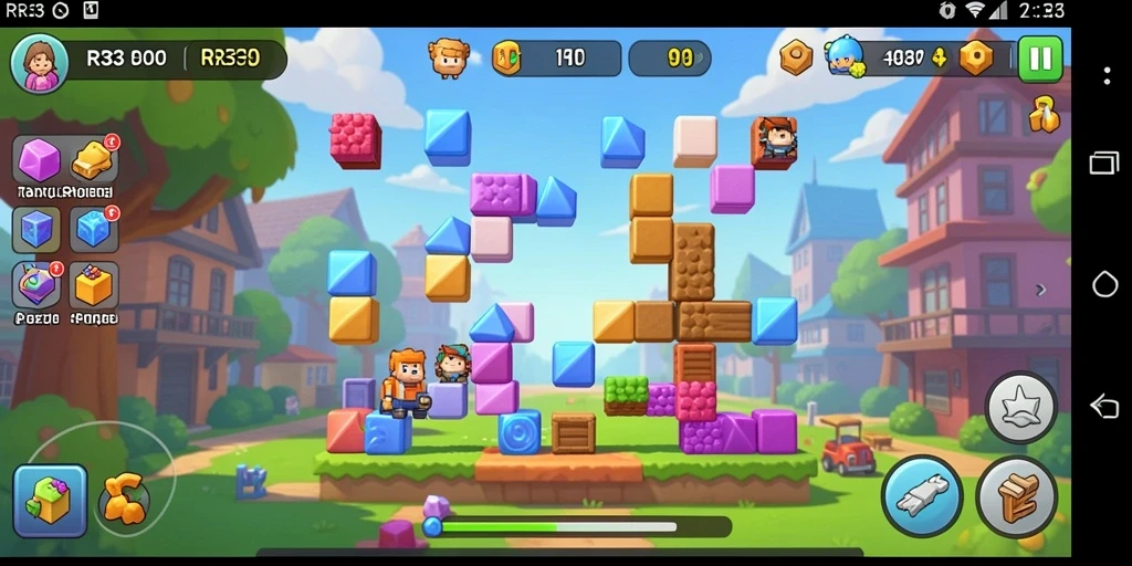 Gameplay menarik RR33 menampilkan tantangan Puzzle yang seru.