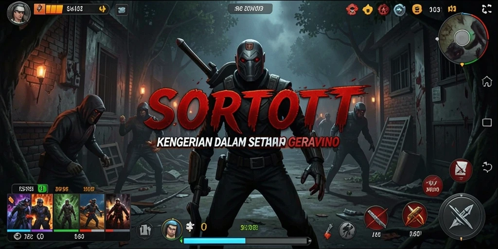Gameplay SORTOTO yang menegangkan dengan suasana horor yang mendalam.