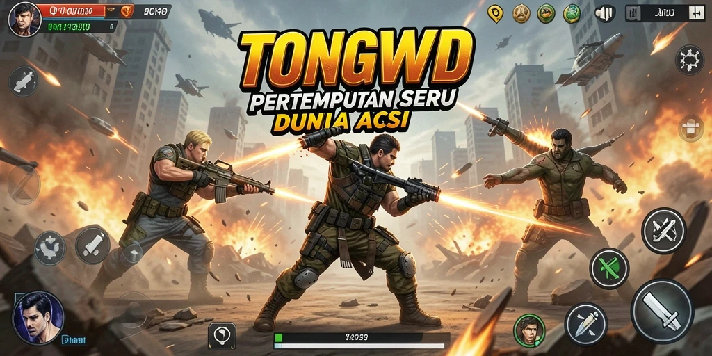 Tangkapan layar dari TONGWD menampilkan combat action yang mendebarkan.