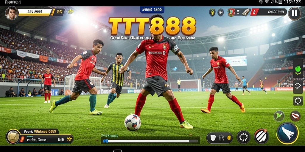 Tampilan gameplay menegangkan dari TTT888 saat pertandingan berlangsung.