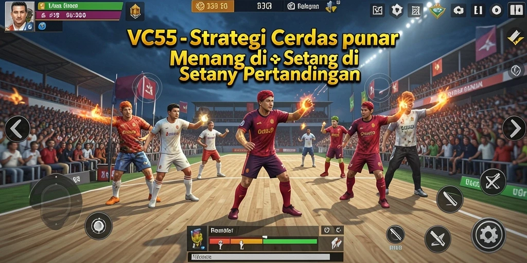 Screenshot menunjukkan gameplay seru di VC55 dengan strategi yang dinamis.