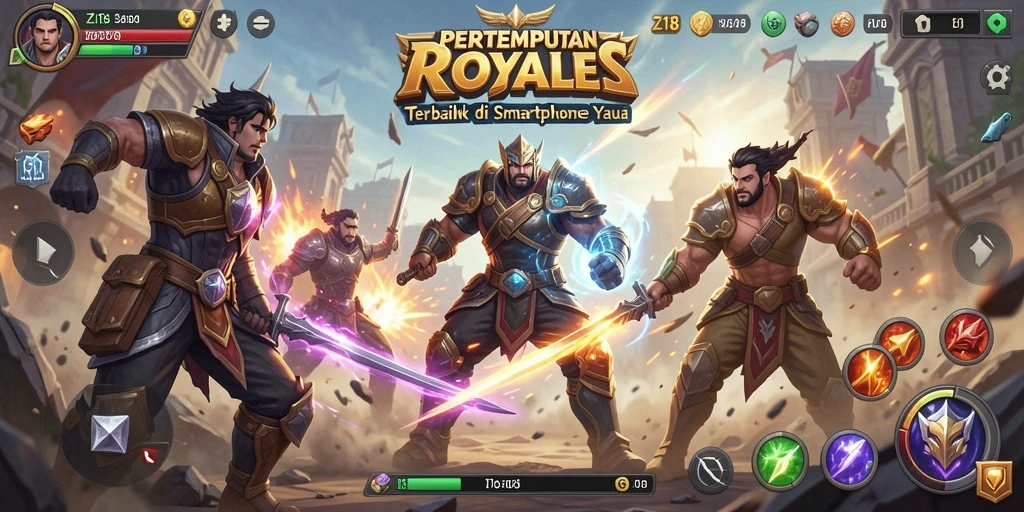 Screenshot gameplay Z18 yang menampilkan aksi pertempuran Battle Royale.